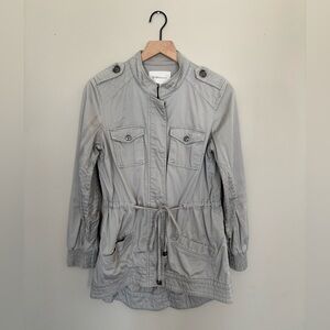 BCBGeneration Gray Women's  lightweight military style Jacket